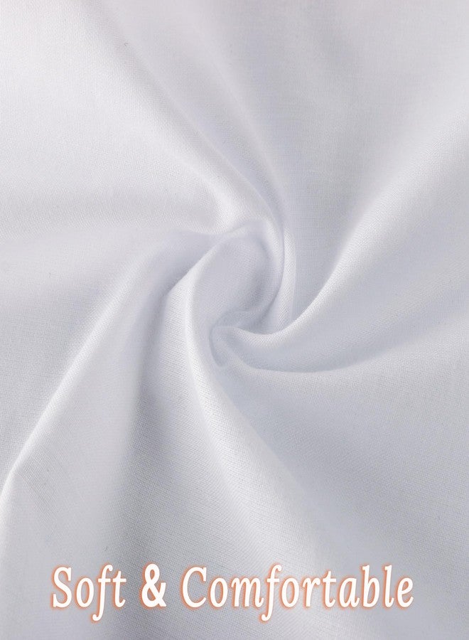 NIMeng Handkerchiefs for Men Pure Cotton Soft White Hanky Handkerchieves - Image 2